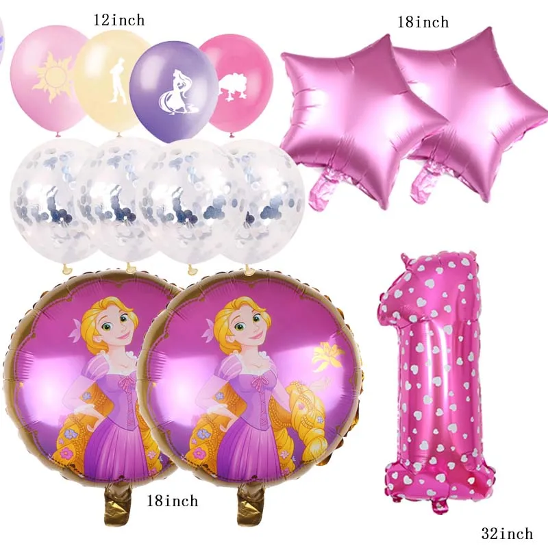 

Pink Tangled Birthday Balloon Rapunzel Princess Party Decoration Supplies Latex Ballon Gift Wed Decor Home Garden Baby Shower