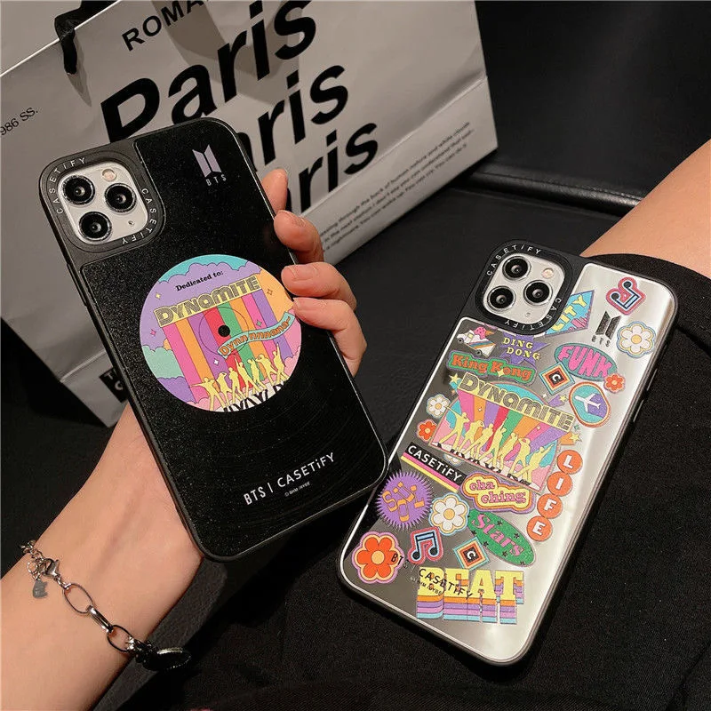 

Kpop Phone Cases For iPhone 13 12 11 Pro Max Mini XR XS MAX 8 X 7 6 SE 2020 Back Design-BTS Cover