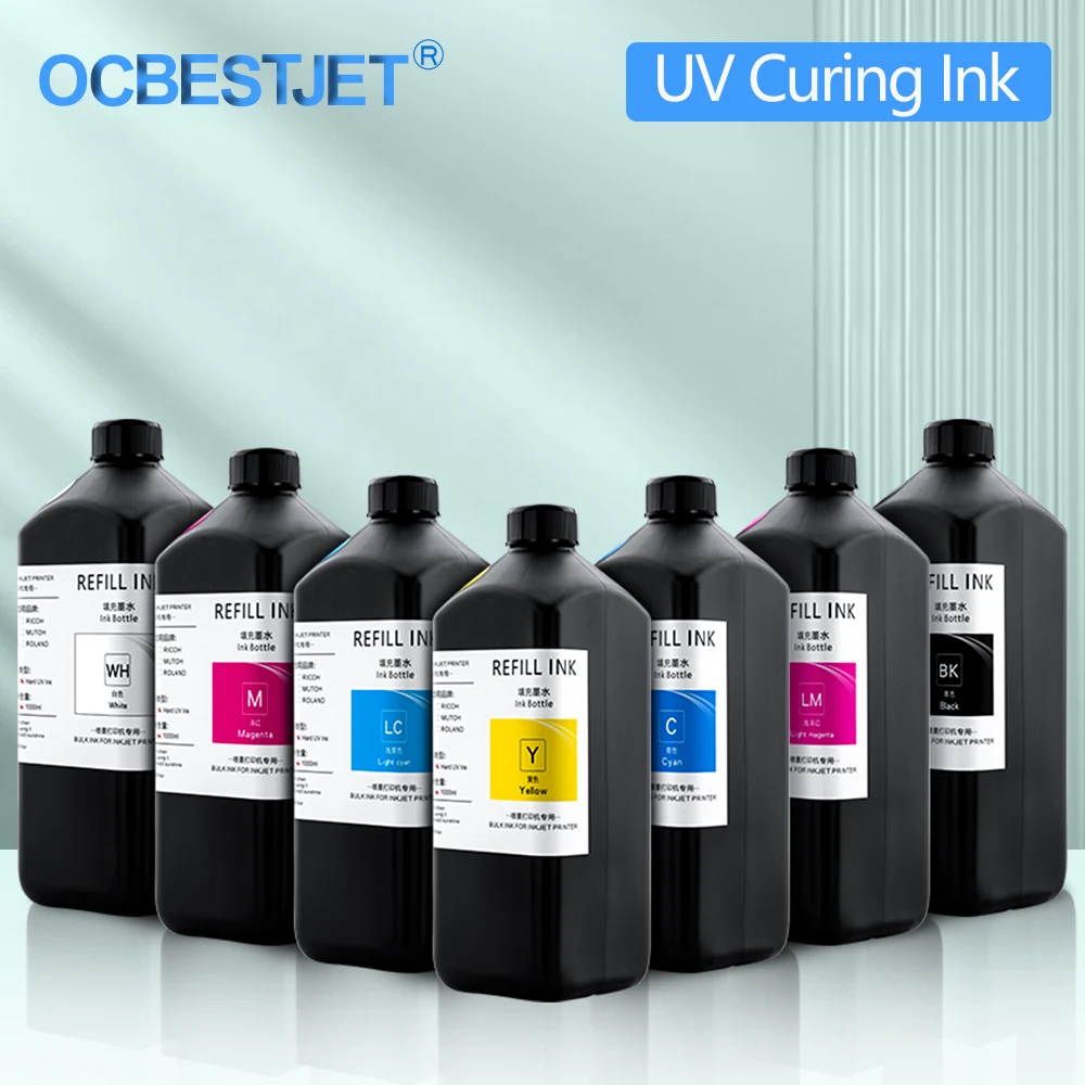 Чернила для УФ-отверждения Epson XP600 TX800 XP-600 L800 L805 L1800 R290 R300 1000 1390 1400 1410 DX5 DX7 DX10
