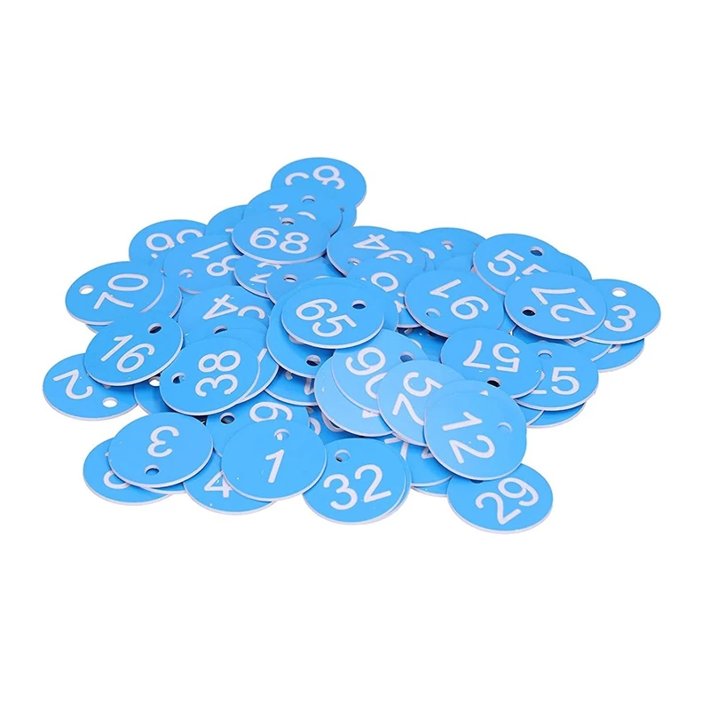 

100Pcs Number Signs Beehive Tag Number Pendant Plate For Indoor And Outdoor Wait In Line DIY Decoration Number Marking