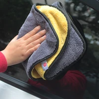 cleaning car wash towel thickened super absorbent coral velvet car towel two color double sided coral velvet