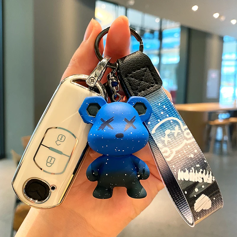 

TPU Car Remote Key Case Cover Shell Fob For Mazda 2 3 6 CX-5 CX5 CX-3 CX7 CX8 CX-9 Atenza Axela Demio MX-5 Keychain Accessories