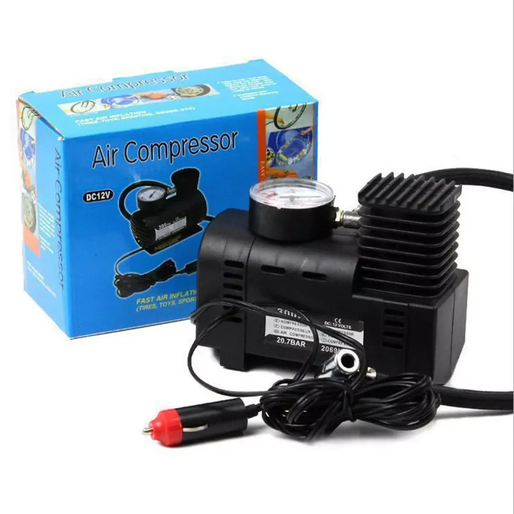 

Portable 300 PSI Digital Tire Pump Auto Air Compressor Car Tire Inflator Car Pressure Gauge for Car Bicycle Ball Rubber Dinghy