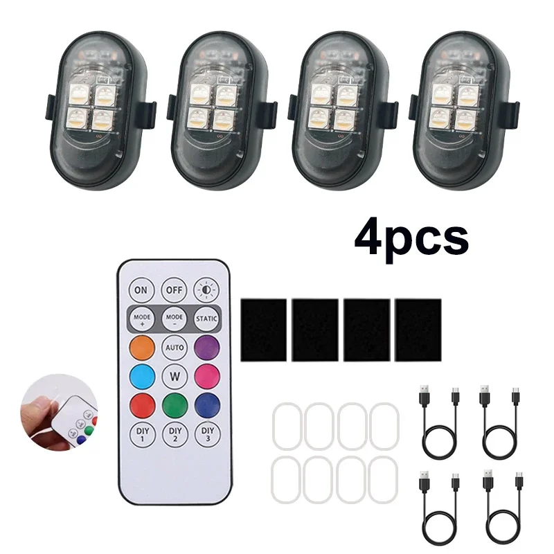 

Беспроводной Светодиодный Стробоскоп С Дистанционным Управлением Для Автомобиля, Мотоцикла, Велосипеда, Дрона, Скутера