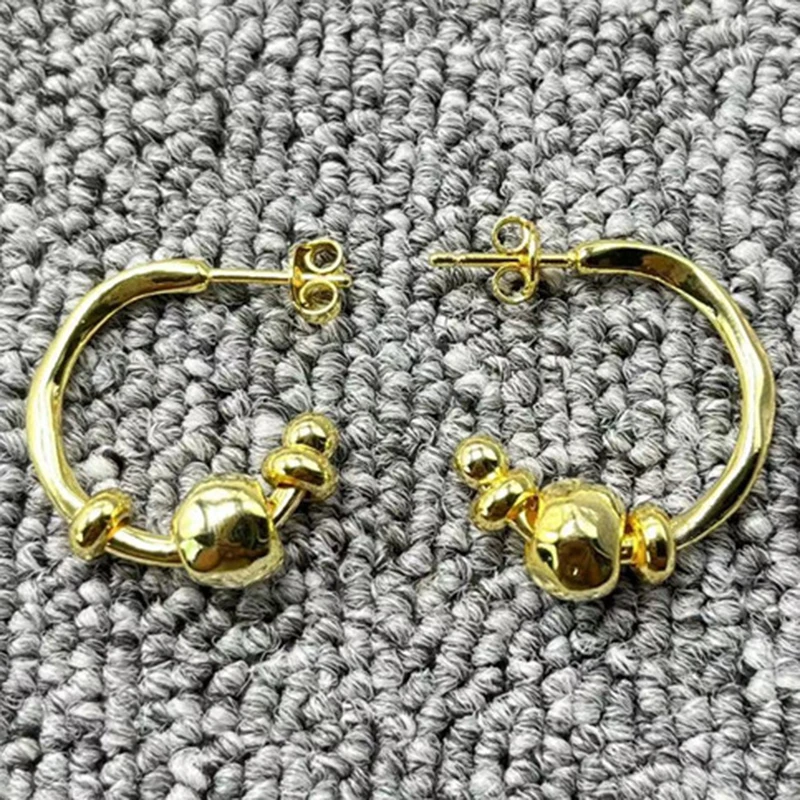 

Серьги-кольца из серебра 925 пробы с гальваническим покрытием