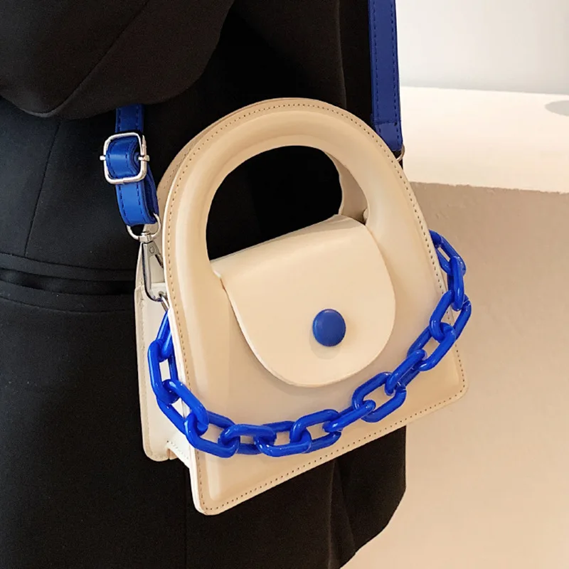 

2022 New Summer Hot Style Handbag High-quality Acrylic Chain Messenger Small Square Bag High-end Brand Designer Shoulder Bag