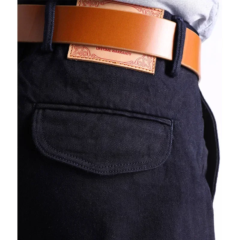 RGT-0006 Винтажные стильные брюки Indigo Selvage 14 унций мужские повседневные джинсовые из