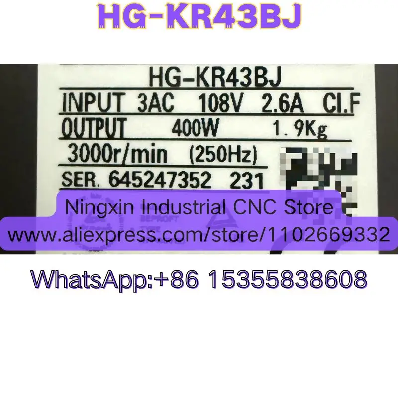 Фото Новый оригинальный серводвигатель HG-KR43BJ №2