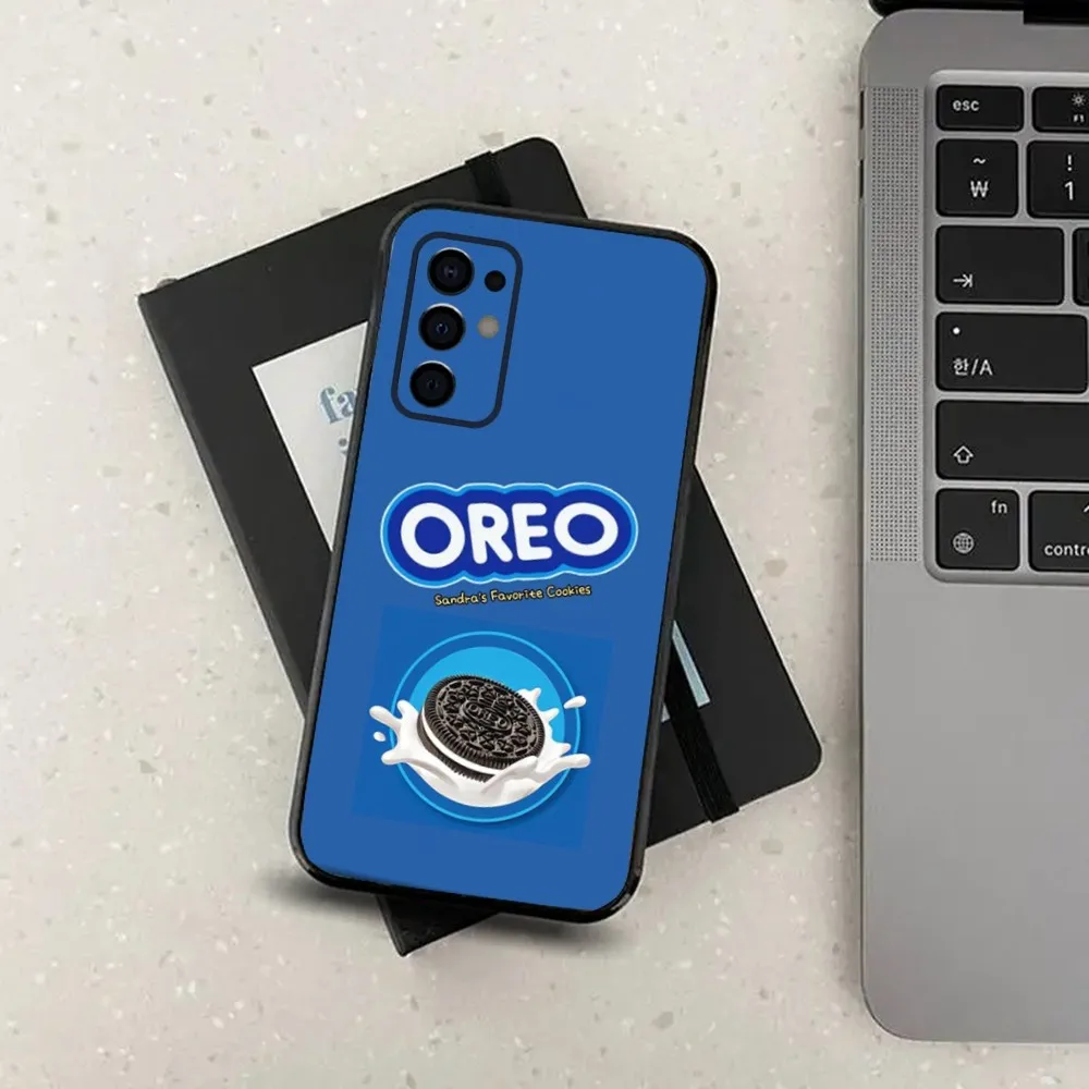 Чехол для телефона O-OreoS Chocolate Milk Cookies Samsung Galaxy A13 A21s A22 A31 A32 A52 A53 A71 A80 A91 мягкий черный