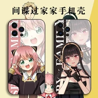 original anime spyfamily iphone protective case anya forger yor forger apple iphone 13promax soft shell 11 12 shatterproof shell