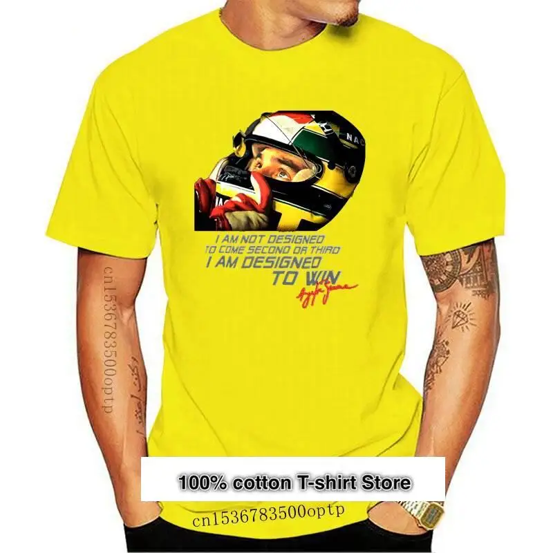 

Camiseta con casco Ayrton Senna, camisas de manga corta de verano, Tops S ~ 3Xl, camisetas de algodón de talla grande, moda