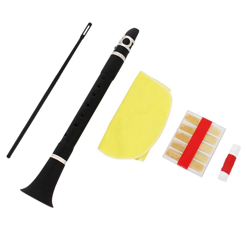 

Кларнет без ключа из АБС-пластика, кларнет без ключа, мини кларнет, деревянный духовой инструмент, тренировка для начинающих