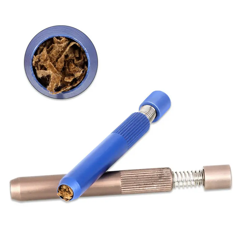 

Aluminum Alloy Mini Pipe Portable Cleaning Metal Small Pipe Snuff Pipe