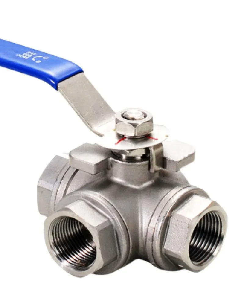 304 нержавеющая сталь 1/4 3/8 1/2 3/4 1 &quotBSP Женский полный порт T/L-порт 3-ходовой шаровой