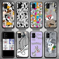 cartoon bugs bunny phone case for samsung galaxy a52 a21s a02s a12 a31 a81 a10 a30 a32 a50 a80 a71 a51 5g
