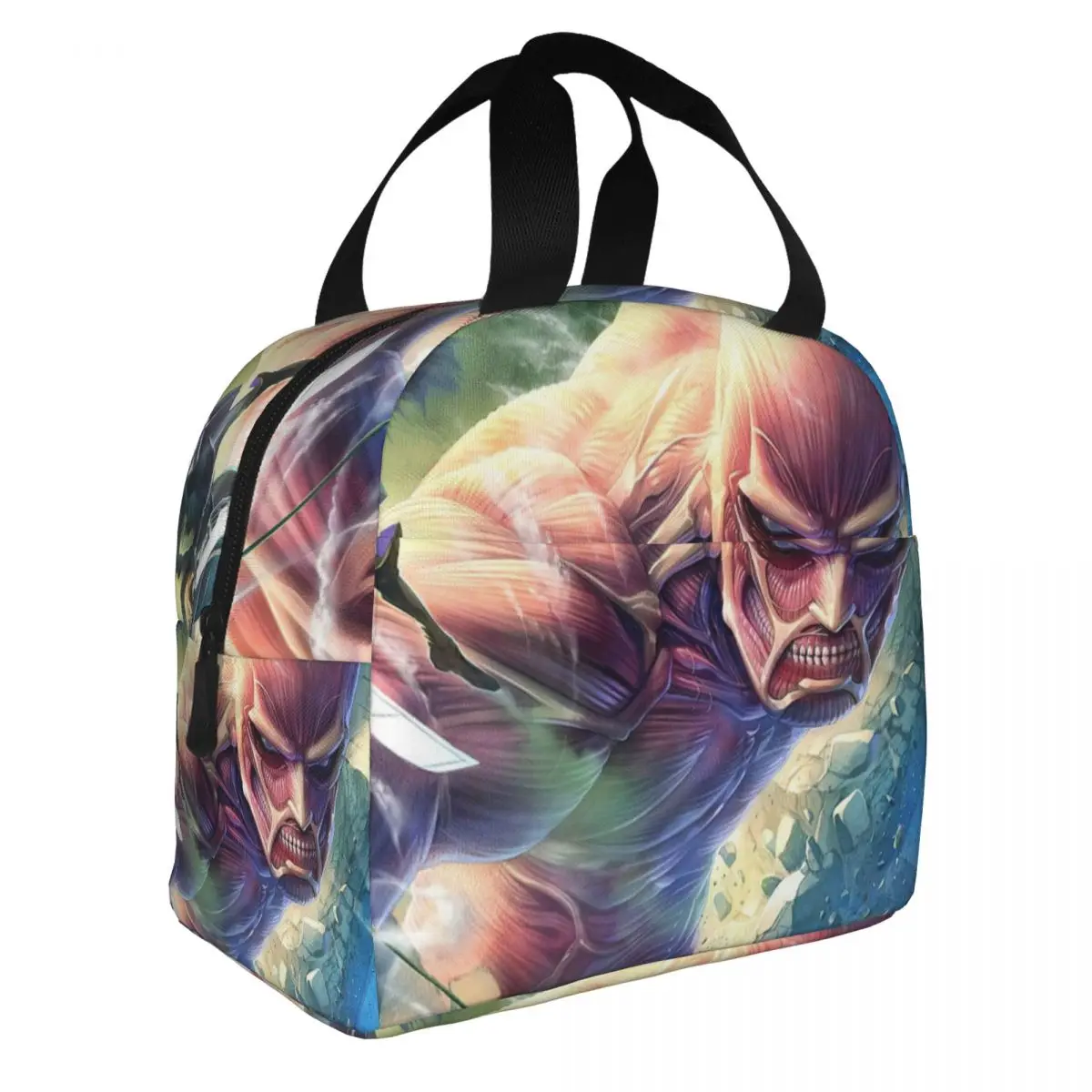 Anime,Attack On Titan Lunch Bento Bags Portable Aluminum Foil thickened Thermal Cloth Lunch Bag for Women Men Boy