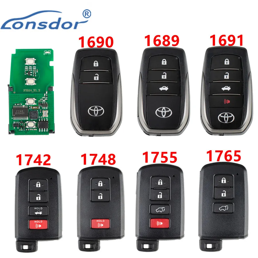 

Lonsdor Universal 8A Smart Key for TOYOTA/LEXUS work with K518S/K518ISE/KH100/KH100+