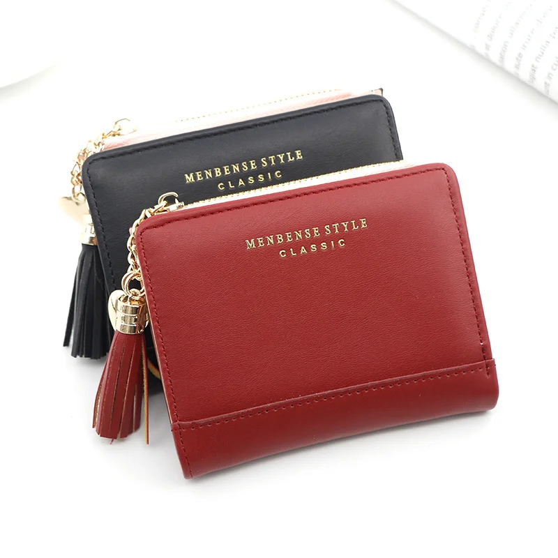 

Новый модный короткий женский кошелек на молнии женский кошелек