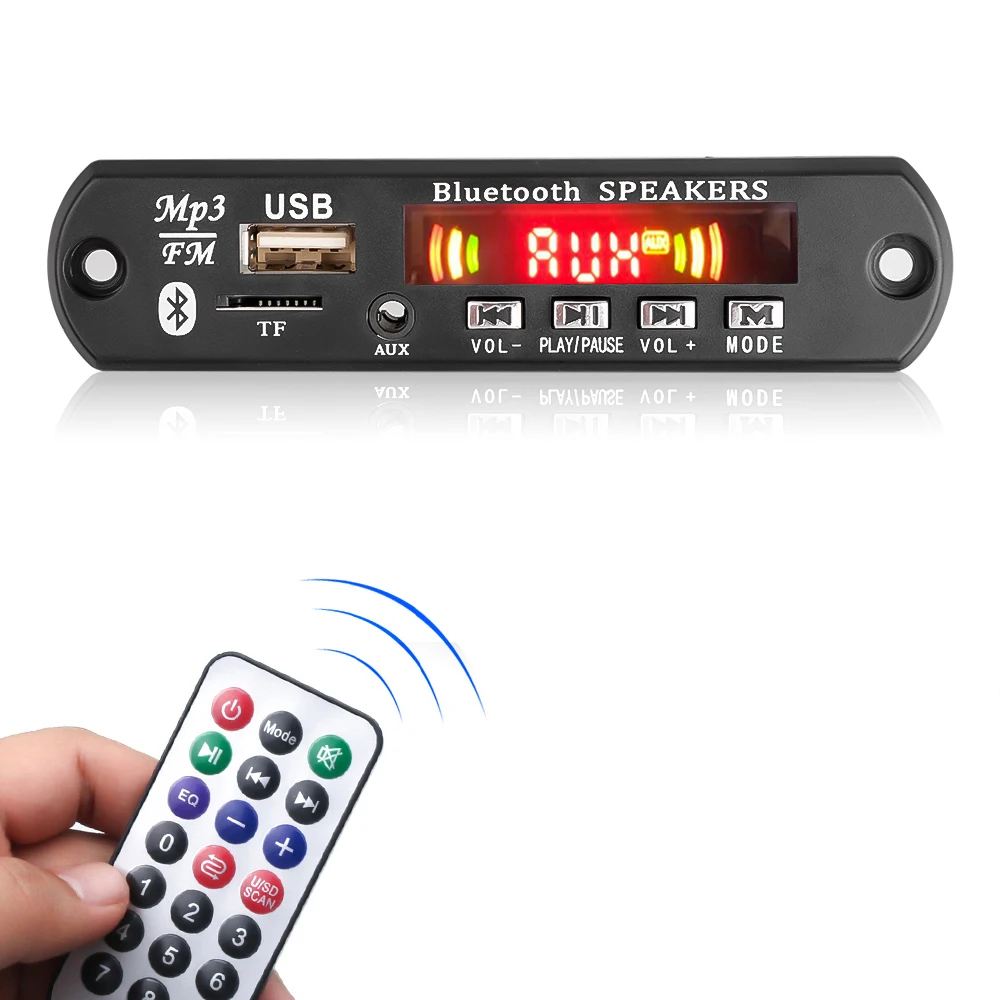 Беспроводная плата mp3-декодера 12 В Bluetooth 5 0 автомобильный лидер 2x25 Вт усилитель TF
