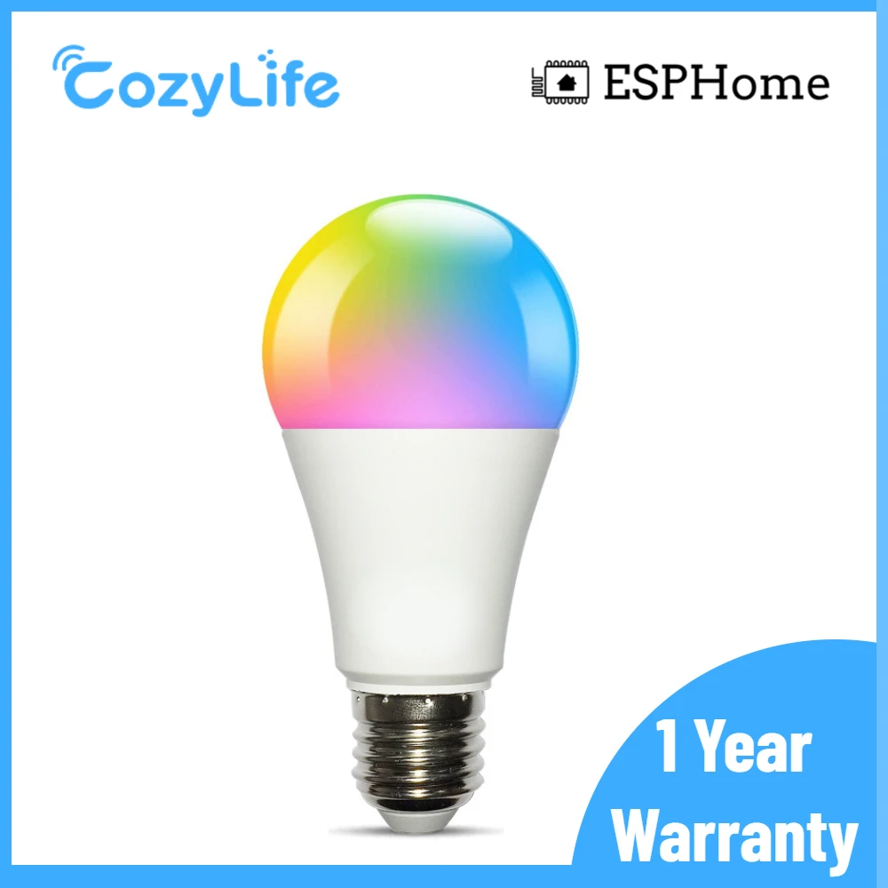 CozyLife ESPHome умная фотолампа ESP8285 HA ,9W E27 WiFi