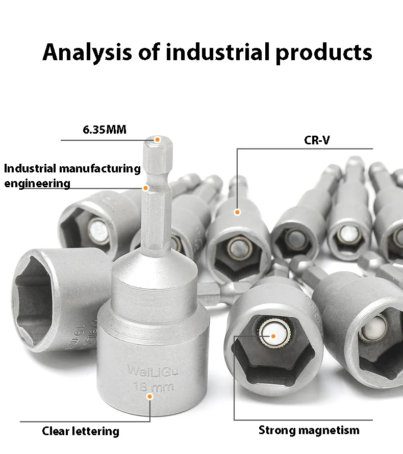 1 шт. 1/4 &quotдо 1/2&quot английская втулка с шестигранным хвостовиком шестигранная