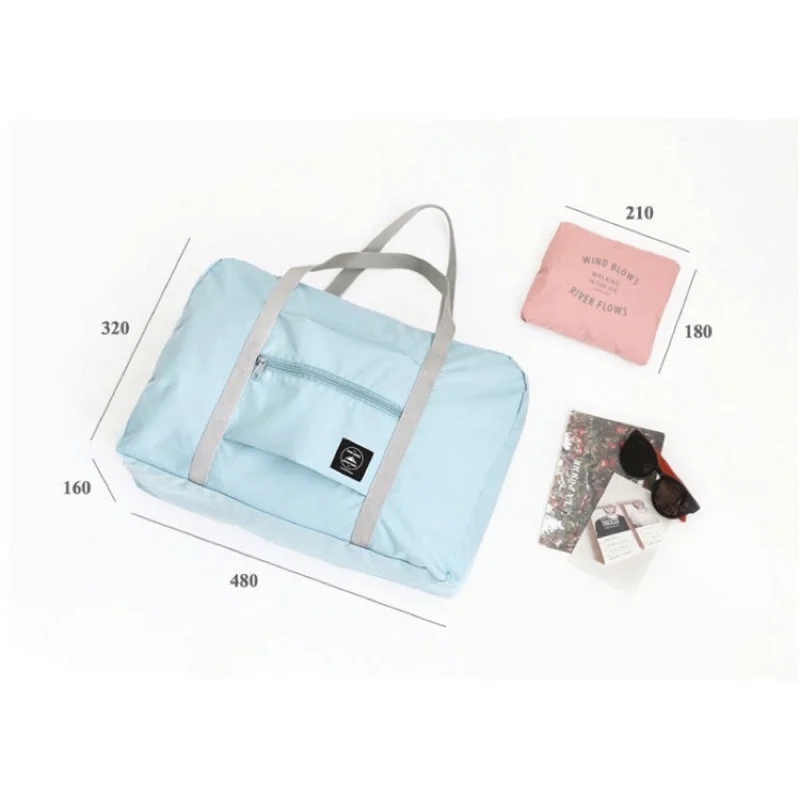 Bolsa Mala Dobrável Impermeavel  Para Viagem Organizador Armazenamento De Bagagem