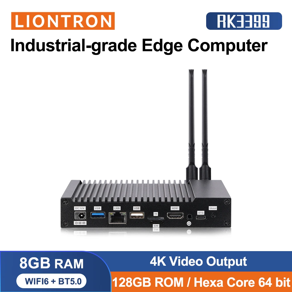

Liontron Rockchip ARM RK3399 Android Linux Industrial Mini Pc Core Slim Pc Compact Computer Fanless Single Board Computer