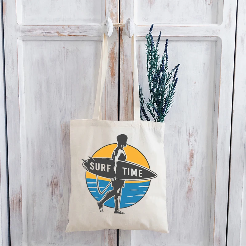 

SURF TIME Shirt 2022 Women Fashion O-Neck Cartoon Casual Tops Holiday Beach White Tee Clothing Summer Classic White