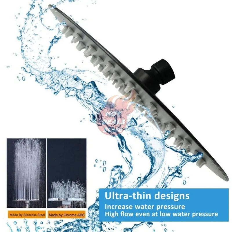 Новая матовая Черная Нержавеющая Сталь 6/8/10/12 дюймов круглая квадратная