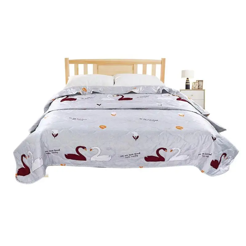 

Summer Cooling Blanket Keep Cool Comforter Quilt Full Cotton Padding Lightweight Breathable Moisture Absorbing Printed Quilt
