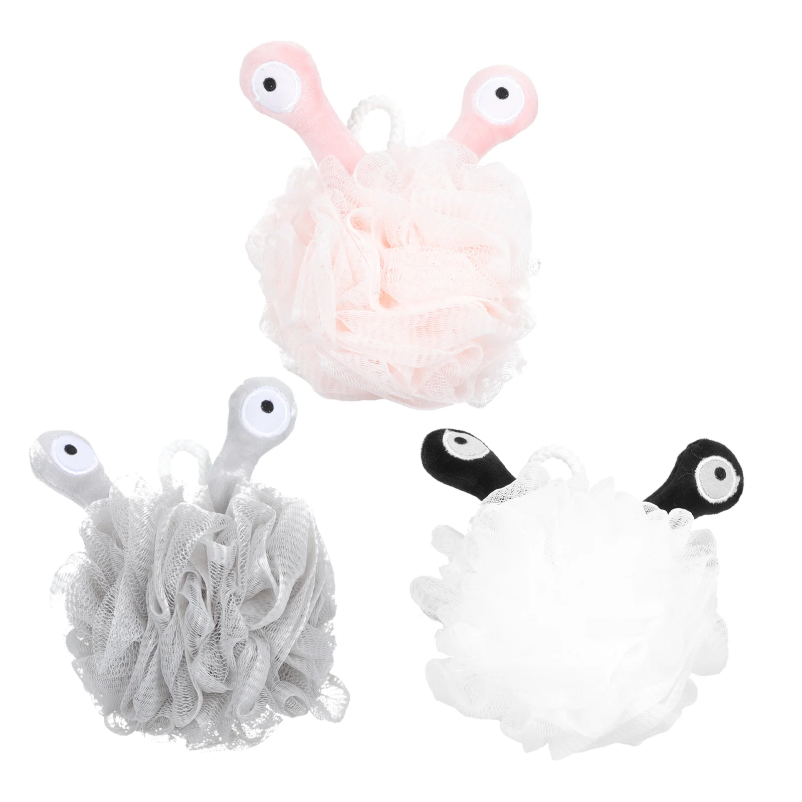 

3Pcs Bath Flowers Bath Balls Bath Scrub Tools for Family Home Bathroom Using