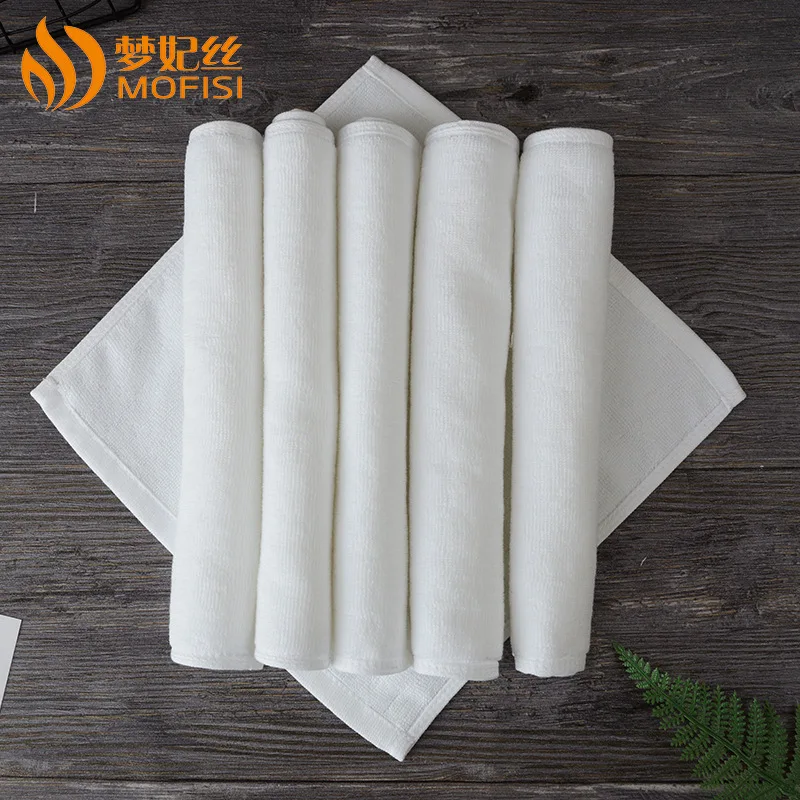 Pure Cotton Absorbent Hand Towel 30 * 30cm Kitchen Towel Reusable Cleaning Cloth