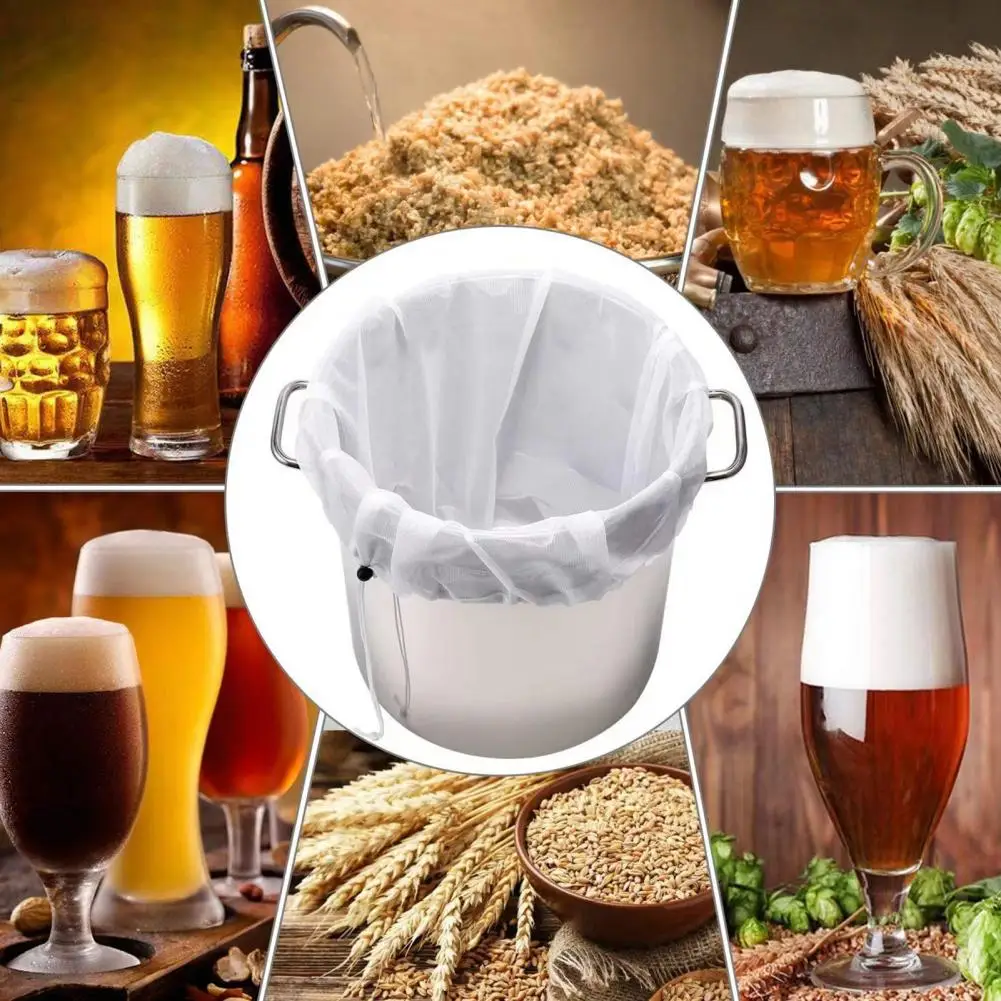 Мешки-фильтры для пивоварения с регулируемым шнурком многоразовые мешки-фильтры