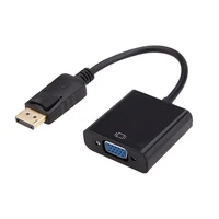 displayport display port dp to vga adapter cable male to female converter for pc computer laptop hdtv monitor projector