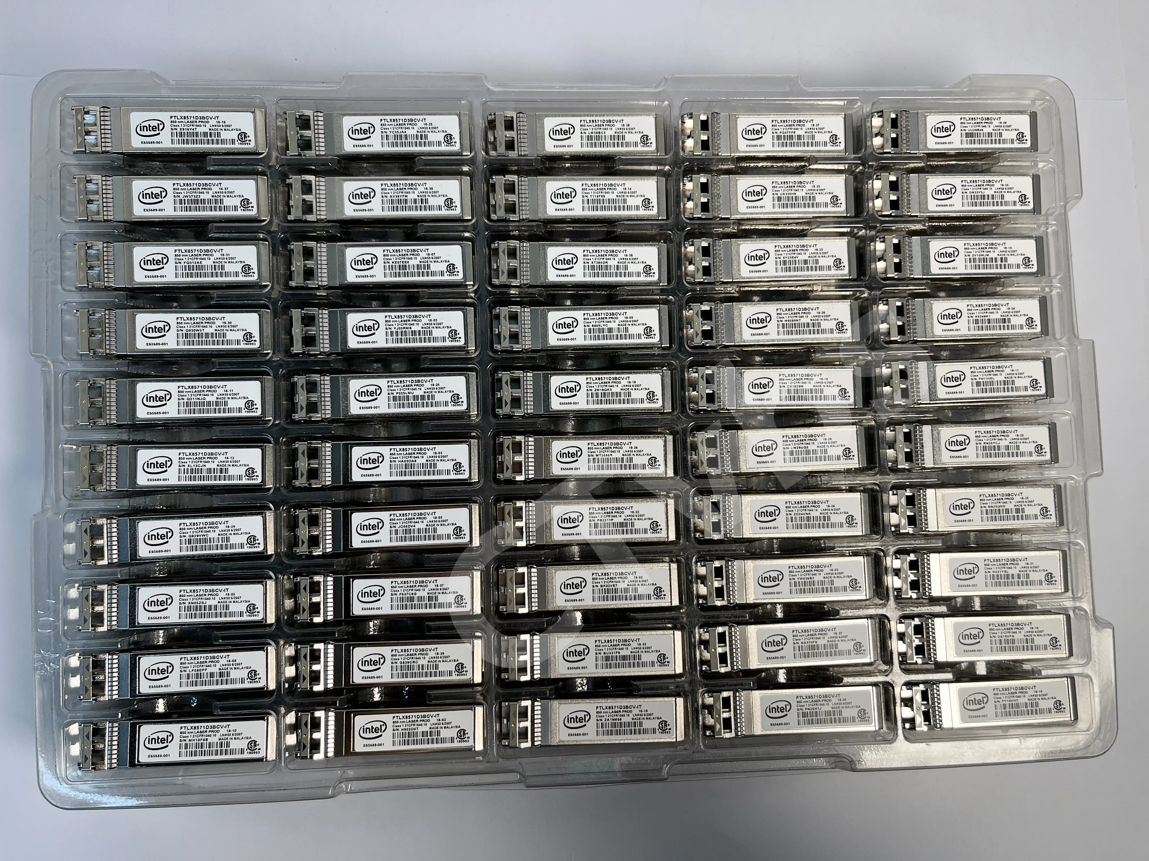 For intel X520-DA2 FTLX8571D3BCVIT1 E10GSFPSR 10Gigabit Multimode Transceiver 850nm