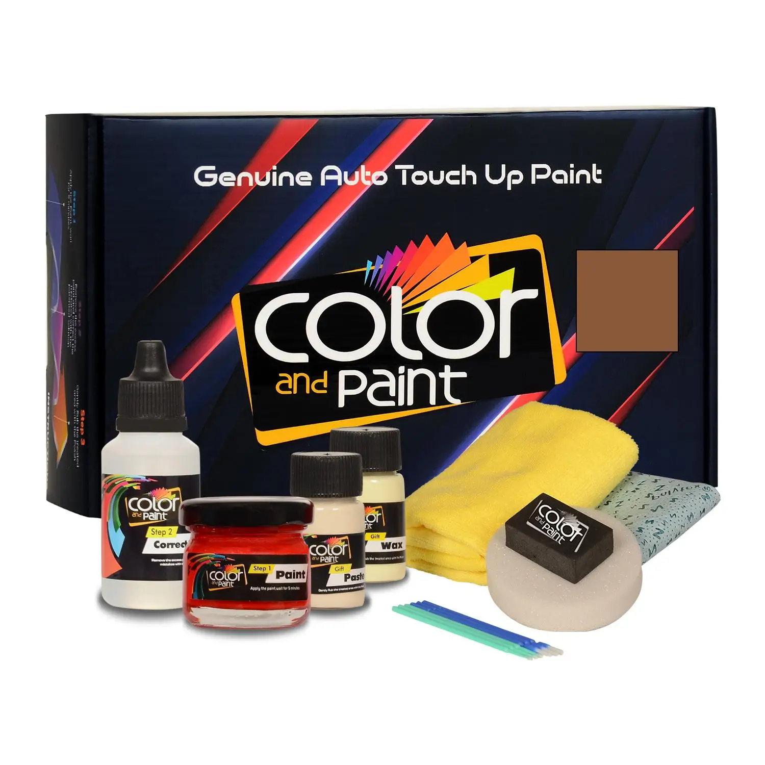 

Color and Paint compatible with General Motors Automotive Touch Up Paint - MEDIUM BEECHWOOD MET - WA9091 - Basic Care