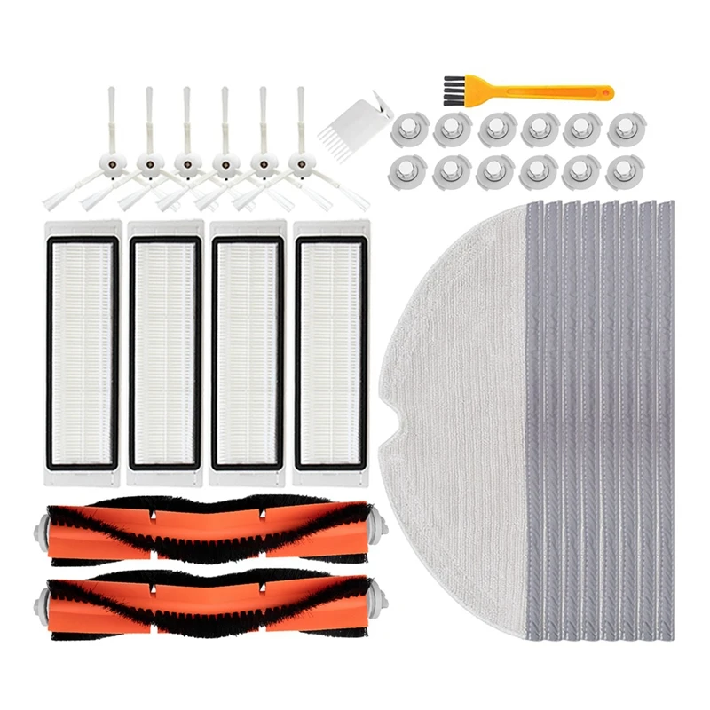 

Side Brush + HEPA Filter + Roller Brush For XIAOMI Robot 1/2 Generation For Roborock S50 S55 Vacuum Cleaner Accessories