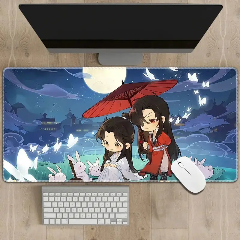 Фото Коврик для мыши Heaven Official's Blessing XXL Xie Lian, коврик для офисного компьютерного стола, коврик для мыши Kawaii Q версии, большой tian guan ci fu №1