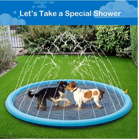

summer dog swimming pool toy water spray pad pet interactive outdoor play water pad toy dog cat and children