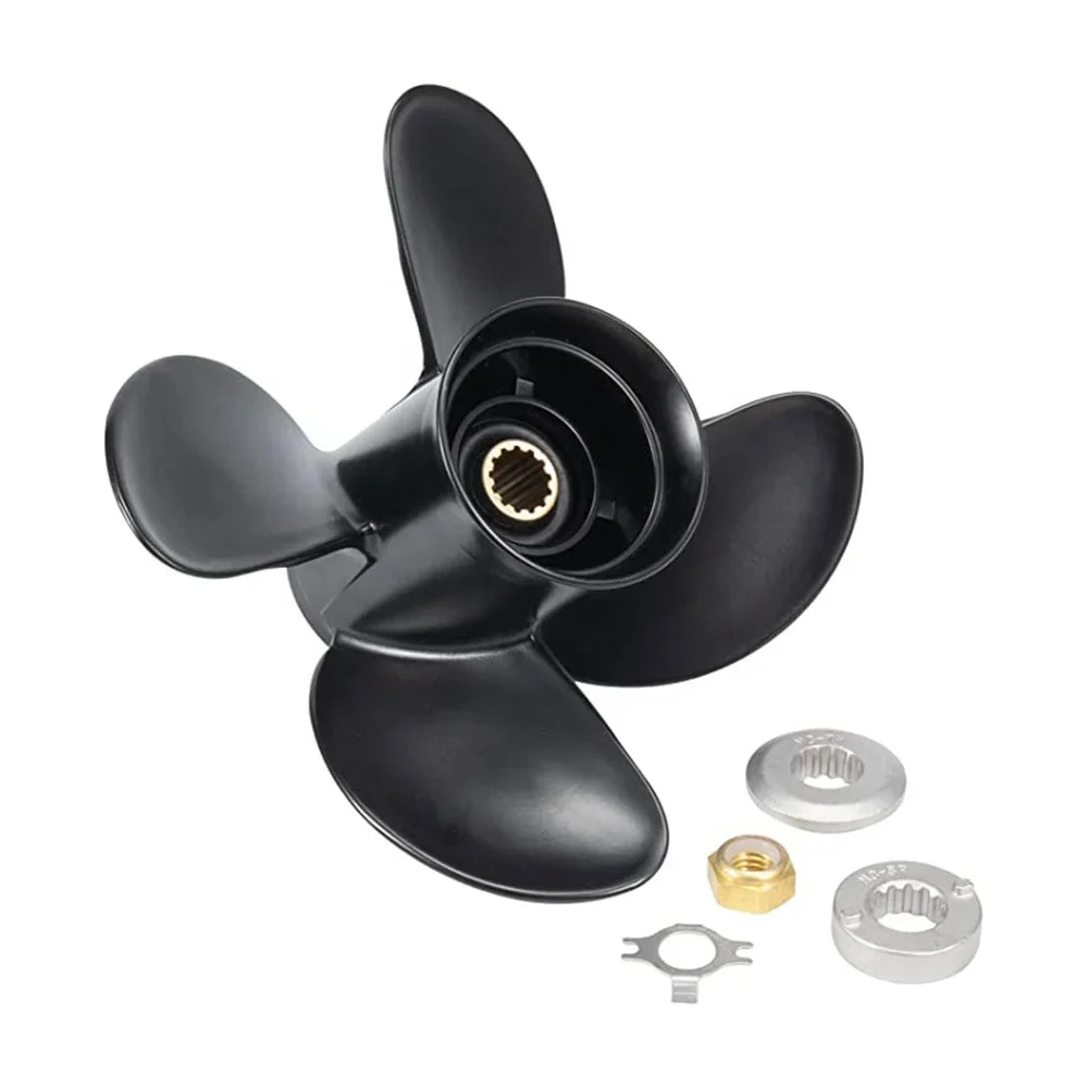 Высокоскоростной 4 лопасти 25-70HP 10.6X12 лодочный алюминиевый подвесной пропеллер