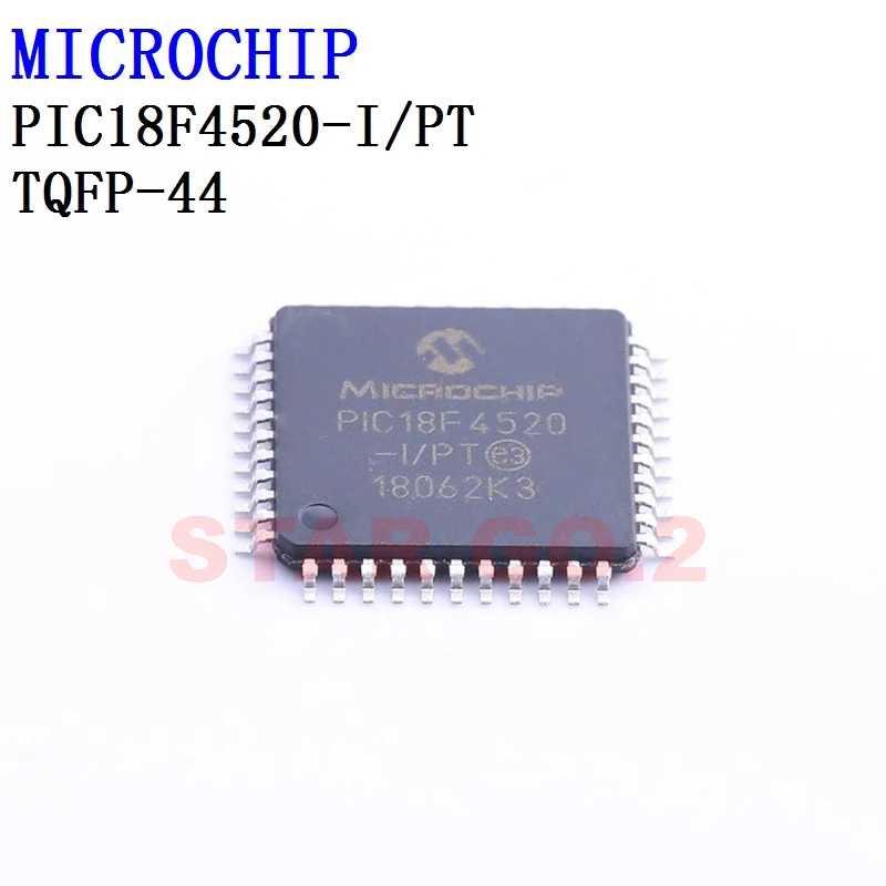 

2PCSx PIC18F4520-I/PT TQFP-44 MICROCHIP Microcontroller