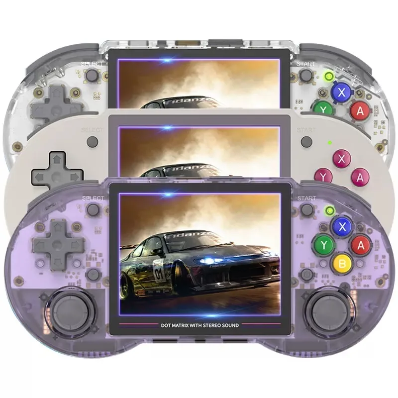 

Rg353ps 64 Bit Handheld Game Console Linux System 3.5-Inch Ips Screen Retro Game Double-Rocker Connected To Tv A Very Good Gift