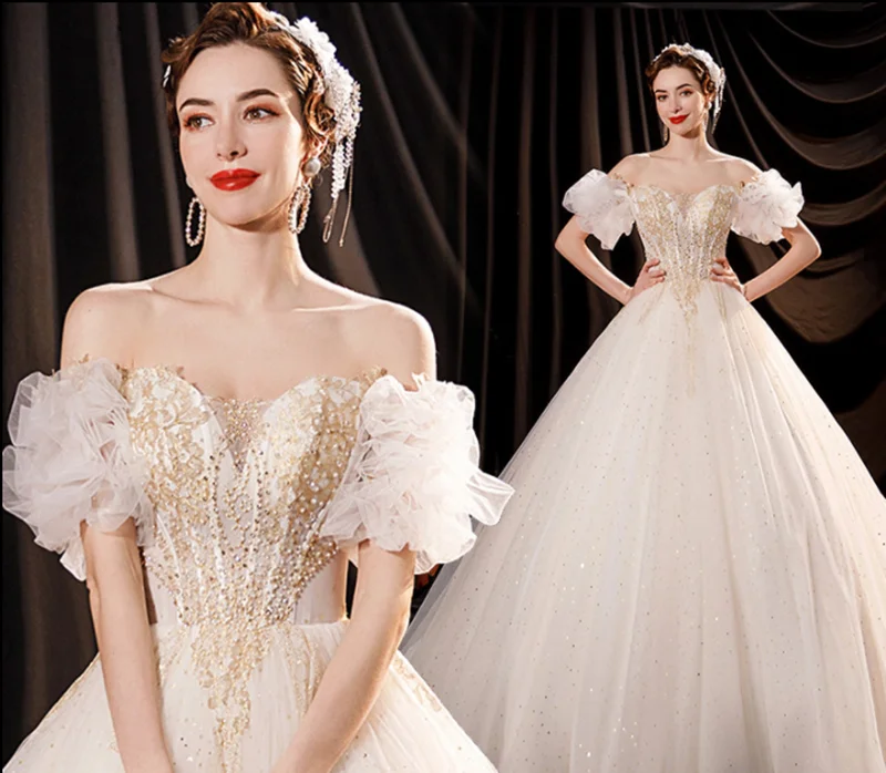 

Large Size 6XL Wedding Bridal Dress Customize Sexy Off-Shoulder Evening Dress Women Red Carpet Party Show Dress Plus Size 5XL