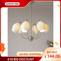 bud bone china chandelier for living room bedroom home modern led e14 ceiling lamp nordic lighting