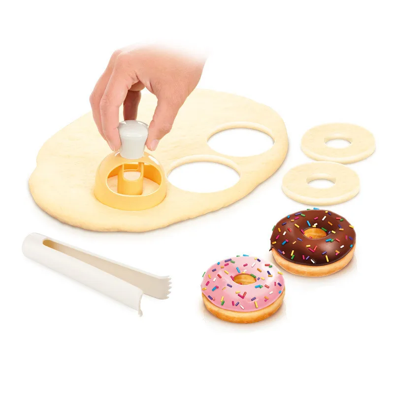 

Donut Mold Cake DIY Plastic Desserts Bread Cutter Maker Baking Supplies Kitchen Bakeware Mould Baking Accessories Baking Tools