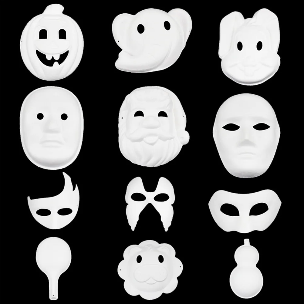 

Cosplay Party Mask Animal Face DIY Paintable Amsk Pulp Eco-friendly The Ordinary
