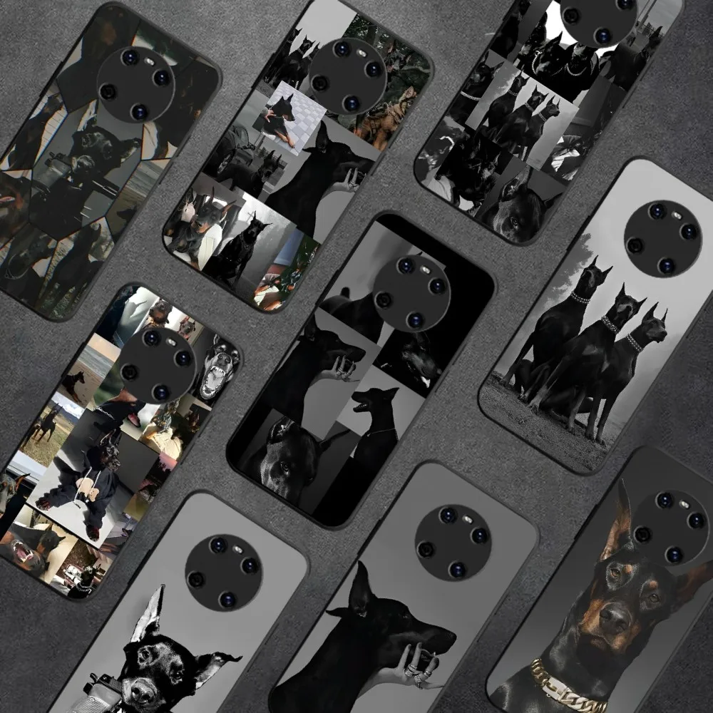 

Animal Dachshund Doberman dog Phone Case For Huawei Y9 6 7 5 Prime Enjoy 7s 7 8 plus 7a 9e 9plus 8E Lite Psmart Shell