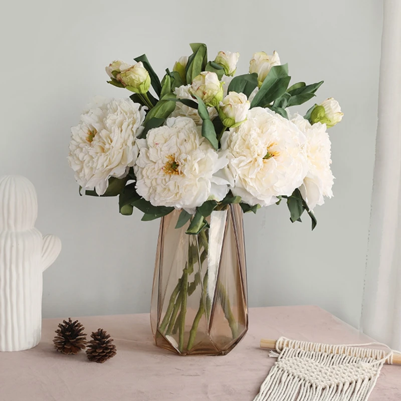 Искусственные цветы Реалистичная мягкая шелковая Роза на ощупь