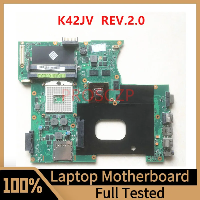 

Материнская плата для ноутбука K42JV REV.2.0, фотосессия, модель HM55, 100% Протестировано, хорошо работает