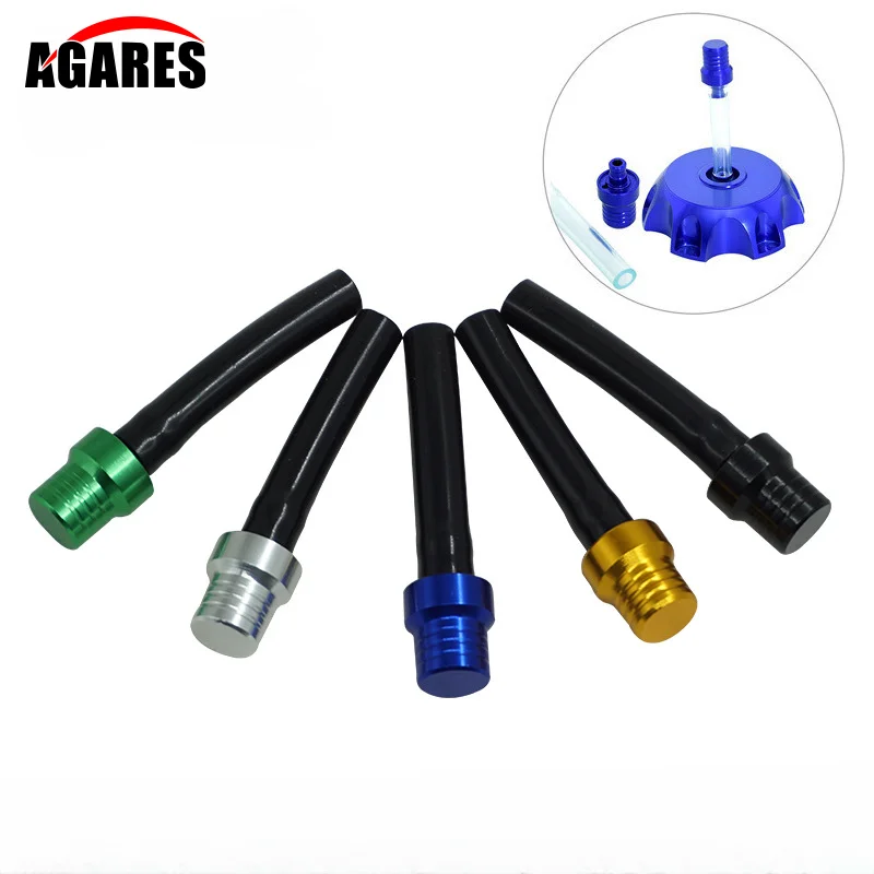 

1PC Motorcycle Gas Fuel Cap 2 Way Valves Vent Breather Hoses Tubes For Motocross ATV Quad Dirt Pit Bike Fuel Tank Breather Pipe